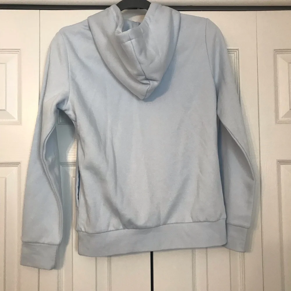 NWT Adidas hoodie Sz small light blue - Picture 2 of 4